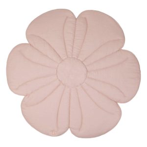 Linen "Powder Rose" Flower Mat