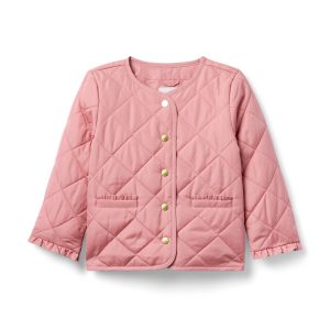 The Quilted Ruffle Cuff Jacket
