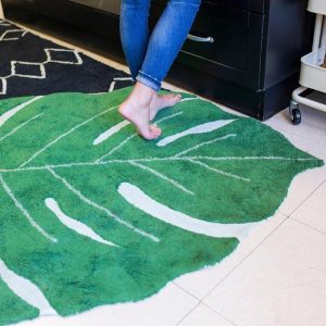 Washable Rug Monstera Leaf