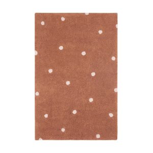 Washable Rug Mini Dot Chestnut
