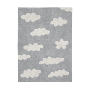 Washable Rugs Clouds Grey