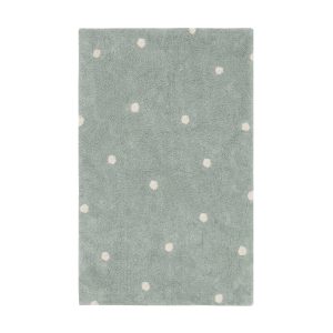 Washable Rug Mini Dot Blue Sage