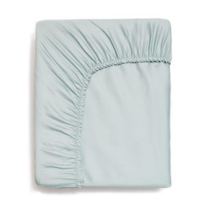 Solid Fitted Twin Sheet - Aqua