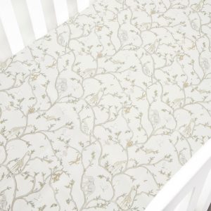 Animal Parade Crib Sheet - Ivory