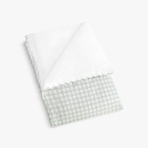 Picnic Gingham Baby Duvet Set- Green
