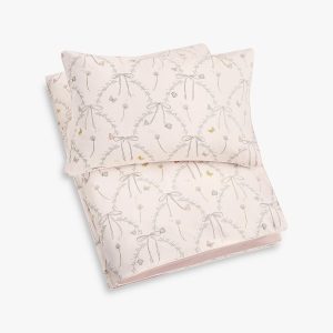 Bows & Butterfly Kisses Toddler Duvet Set - Pink