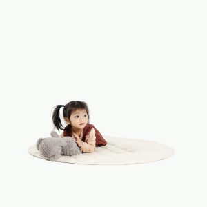 Ivory Circle Quilted Mat