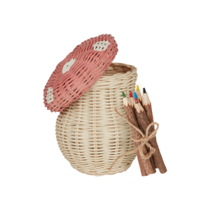 Toadstool Basket - Musk & Straw