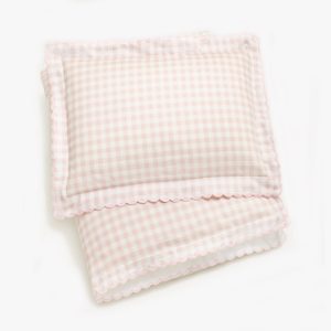 Picnic Gingham Toddler Duvet Set - Pink