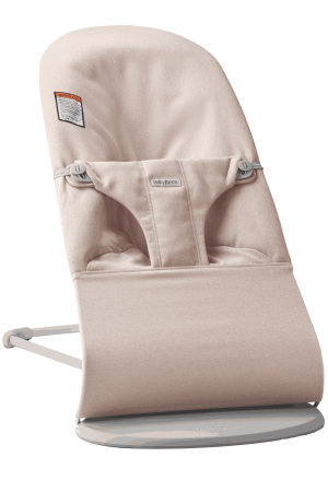 Baby Bouncer Bliss: Woven | Light Pink Melange
