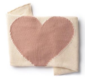 Pink Heart Baby Blanket