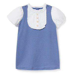 Houndstooth Puff Sleeve Dress