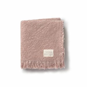 Waffle Muslin Blush Baby Blanket