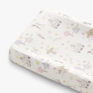 Adventures in Wonderland Changing Pad Cover - Rose