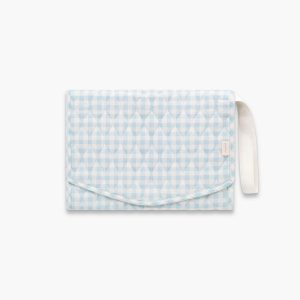 Portable Changing Pad - Blue Gingham