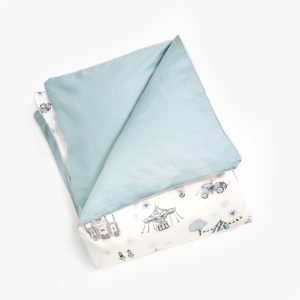Adventures in Wonderland Baby Duvet Set - Aqua
