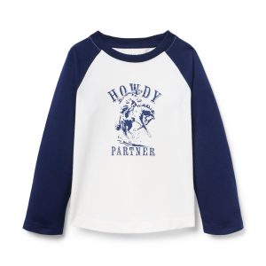 Howdy Baseball Raglan Sleeve Tee