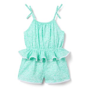 Ditsy Floral Peplum Romper