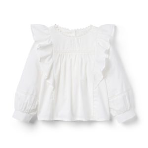 Ruffle Pintuck Top