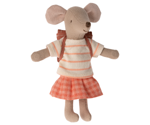 Tricycle Mouse, Big Sister - Coral