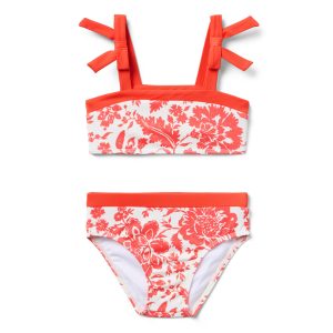 Recycled Floral Bow 2-Piece Swimsuit
