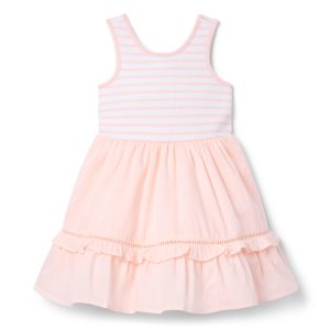 Striped Ruffle Hem Dress