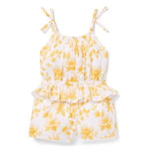 Floral Ruffle Romper
