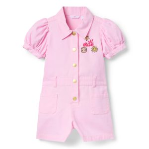 Milk Bar x Janie and Jack Puff Sleeve Romper