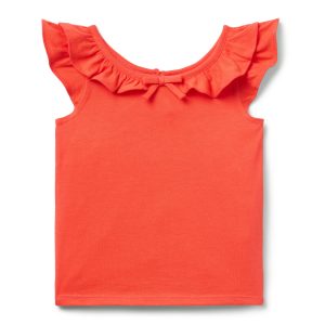 Flutter Sleeve Bow Top