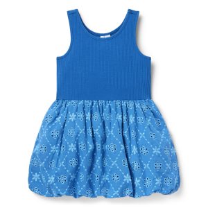 Eyelet Bubble Hem Dress