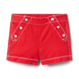 Button Canvas Short