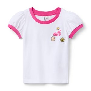 Milk Bar x Janie and Jack Puff Sleeve Tee