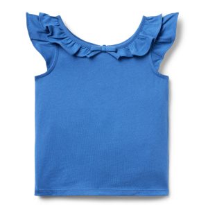 Flutter Sleeve Bow Top