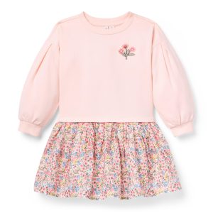 Ditsy Floral Sweatshirt Dress