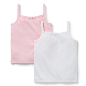 Ribbed Bow Camisole 2-Pack