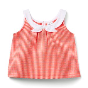 Gingham Bow Top