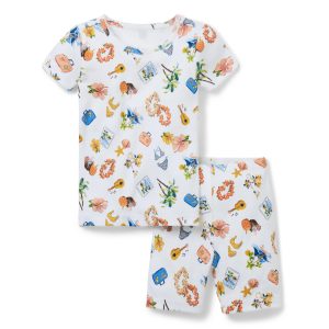 Good Night Short Pajama In Tropical Vacation