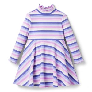 Striped Ribbed Dress