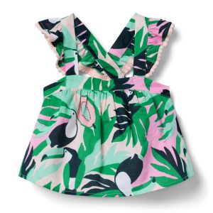 Toucan Flutter Sleeve Top