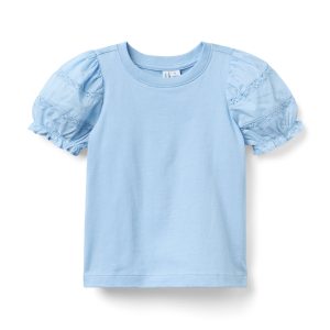 Lace Puff Sleeve Top