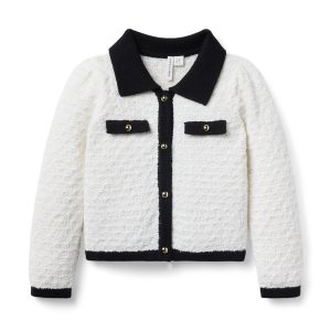 The Textured Collared Cardigan