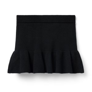 Ruffle Hem Sweater Skirt