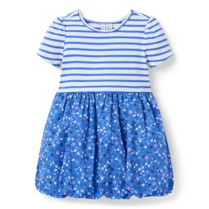 Ditsy Floral Bubble Hem Dress