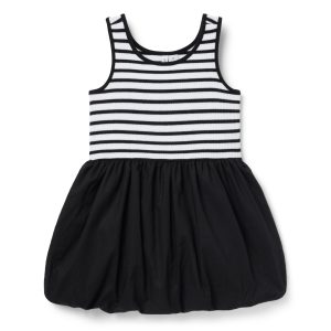 Striped Bubble Hem Dress