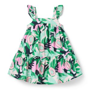 Toucan Ruffle Dress