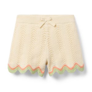 Crochet Scallop Hem Short