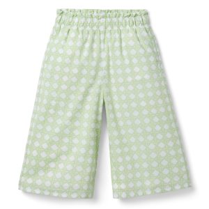 Checked Wide Leg Pant