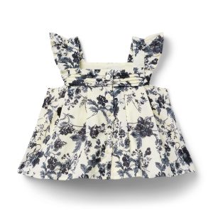 Floral Pleated Top