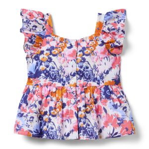 Floral Peplum Top