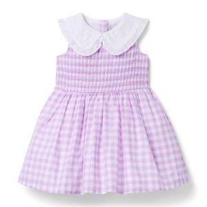 Collared Gingham Dress